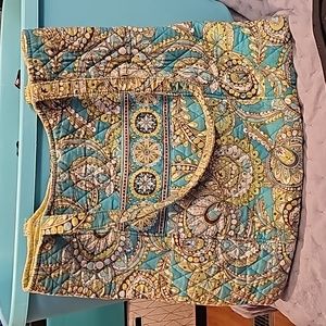 Vera Bradley teal and lime tote